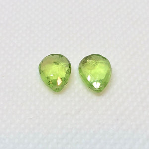Peridot Faceted Briolette Beads Matched Pair - PremiumBead Primary Image 1