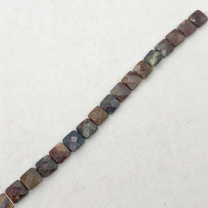 Faceted Pietersite Bead 8" Strand! |12x12x5mm | red-brown | Square | 16 beads | - PremiumBead Alternate Image 3