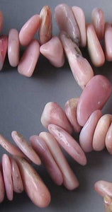 Pretty Pink Peruvian Opal Briolette Bead 8 inchStrand 10505 - PremiumBead Alternate Image 3