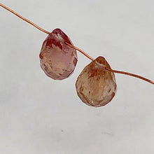 Load image into Gallery viewer, Imperial Topaz 2.45tcw Briolette | 7x4mm | Pink Orange | 2 Beads |

