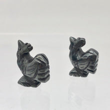 Load image into Gallery viewer, 2 Cute Carved Hematite Rooster Beads | 21x16x7.5mm | Graphite - PremiumBead Alternate Image 3
