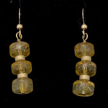 Load image into Gallery viewer, Fine Citrine Wheel Bead 14K Gold Filled Earrings | 1 1/2&quot; Long |
