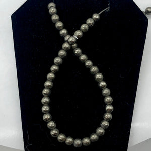 Pyrite Natural Round Bead Full Strand | 4mm | Silver | 100 Bead(s) |