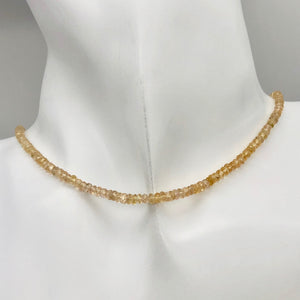 Natural Imperial Topaz Faceted 3mm Roundel Bead 11 inch strand - PremiumBead Alternate Image 6