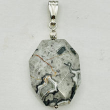 Load image into Gallery viewer, Picasso Jasper Sterling Silver Drop/Dangle | 1 1/2&quot; Long | Gray/Black | 1 Pendant

