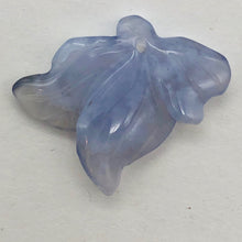 Load image into Gallery viewer, 12cts Exquisitely Hand Carved Blue Chalcedony Flower Pendant Bead - PremiumBead Primary Image 1
