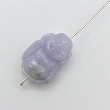 Load image into Gallery viewer, 22cts Hand Carved Buddha Lavender Jade Pendant Bead | 21x14x9.5mm | Lavender - PremiumBead Alternate Image 8
