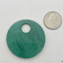 Load image into Gallery viewer, Green African Jade 50mm Pi Circle Pendant Bead - PremiumBead Alternate Image 7
