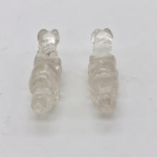 Load image into Gallery viewer, Dinosaur 2 Carved Quartz Diplodocus Beads | 25x11.5x7.5mm | Clear - PremiumBead Alternate Image 11
