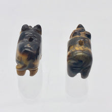 Load image into Gallery viewer, 2 Tiger Eye Hand Carved Rhinoceros Beads, 21x13x10mm, Golden 009275TE | 21x13x10mm | Golden - PremiumBead Alternate Image 11
