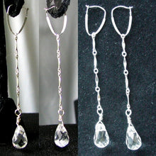 Load image into Gallery viewer, Sparkling Quartz Solid Sterling Silver Earrings 300031 - PremiumBead Primary Image 1
