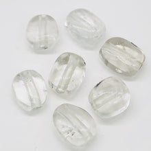 Load image into Gallery viewer, Lodalite Quartz Oval Pendant Bead | 30x15to27x16 mm | Clear Included | 1 Bead |
