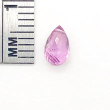 Load image into Gallery viewer, AAA Natural Brilliant Pink Sapphire Briolette Bead | 6.5x4mm | .72ct | Pink|
