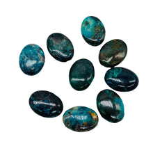 Load image into Gallery viewer, Natural Chrysocolla Oval Beads | 16x12mm | 9 Beads |
