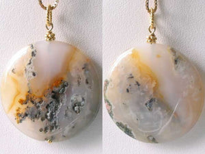 Shimmer! Large Ocean Jasper with Druzy 14Kgf Pendant 510561G - PremiumBead Primary Image 1