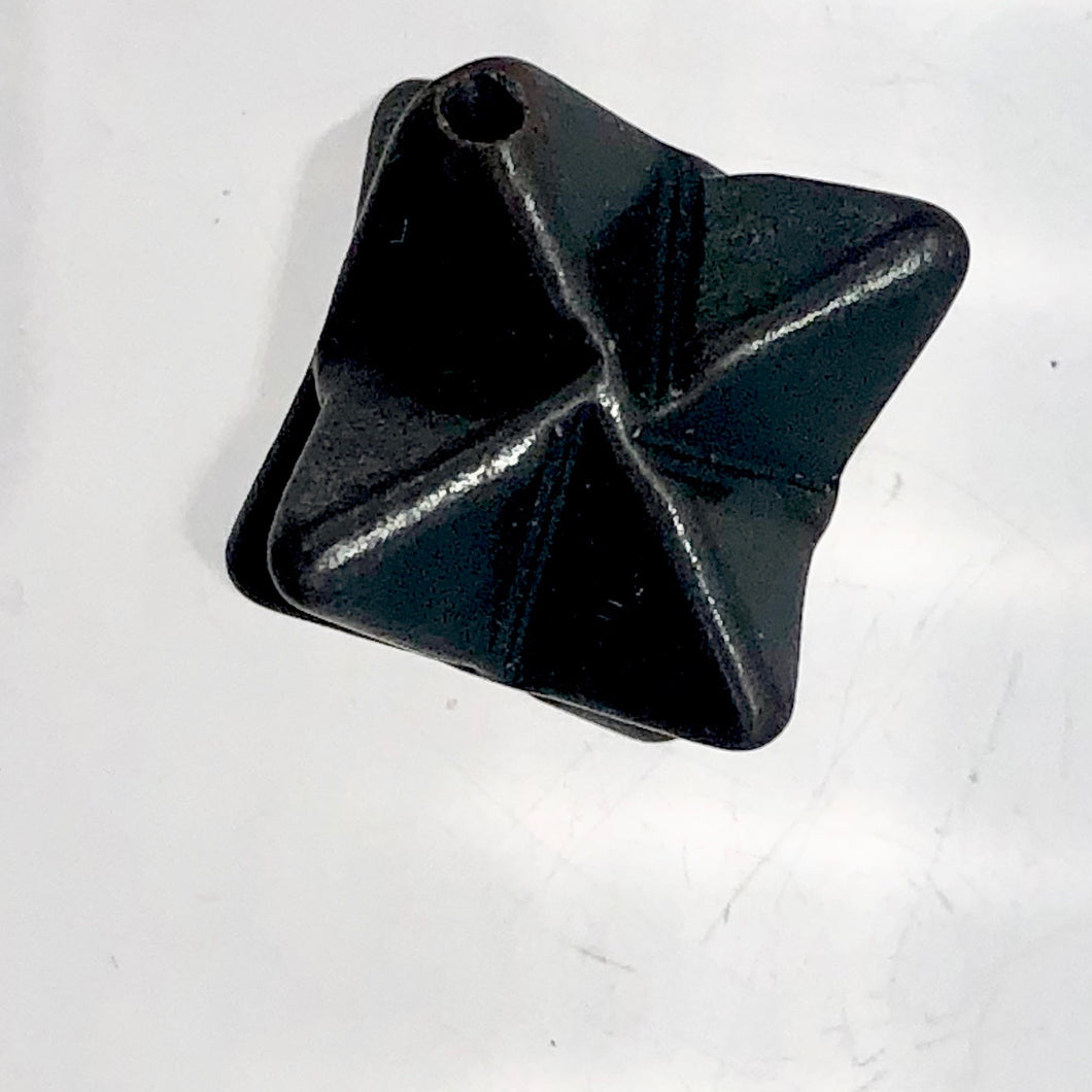 Kabbalah Carved Hematite Star Figurine | 25x15x15mm | Black