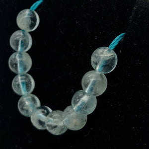 11 Natural Aquamarine Round Beads | 5.5mm | 11 Beads | Blue | 6655A - PremiumBead Alternate Image 9