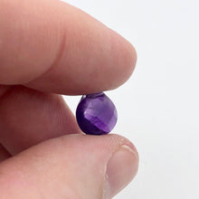 Load image into Gallery viewer, 3 Amethyst Faceted Briolette Beads | 11x5mm | Imperial Purple | 4672 - PremiumBead Alternate Image 3
