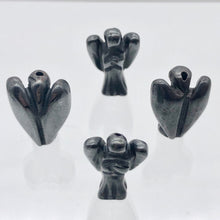 Load image into Gallery viewer, 2 Loving Hand Carved Hematite Guardian Angels | 21x14x8mm | Graphite - PremiumBead Alternate Image 10
