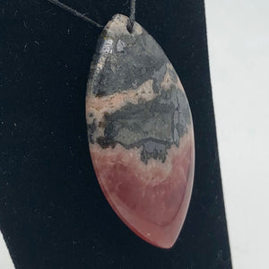 80cts Natural Red Rhodochrosite 43x28mm Pendant Bead - PremiumBead Alternate Image 11