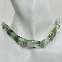 Load image into Gallery viewer, Garden Quartz Lodalite Triangle | 20x11x11mm | Green | 2 Bead
