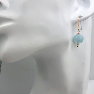 Aquamarine 14K Gold Filled Drop | 1 pair | Blue | 1 Earrings |