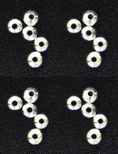 Load image into Gallery viewer, Made in The USA Sterling Silver Five 4x1mm Saucer Beads 8114 - PremiumBead Primary Image 1
