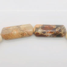 Load image into Gallery viewer, Conglomerate Jasper Rounded Rectangle Strand | 40X15X5 | Pastels/Brown | 10 Bead
