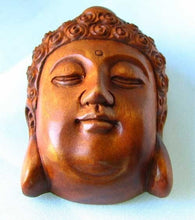 Load image into Gallery viewer, Serenity Carved Buddha Boxwood Ojime/Netsuke Bead | 45x34x21.5mm | Brown - PremiumBead Primary Image 1
