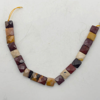 Mookaite Faceted Bead Half-Strand! | 10x10x5mm | Square | 20 beads | - PremiumBead Primary Image 1