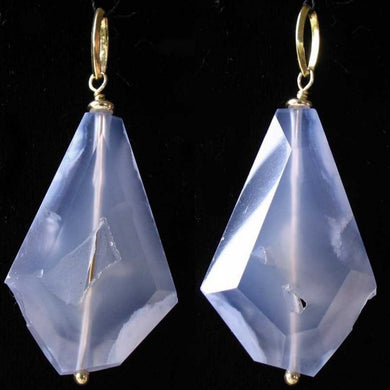 14Kgf & Druzy Blue Chalcedony Designer Pendant 509853D - PremiumBead Primary Image 1