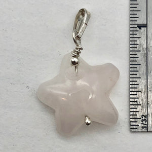 Rose Quartz Starfish Pendant Necklace | Semi Precious Stone | Silver Pendant | - PremiumBead Alternate Image 6