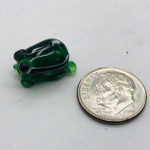 Lampwork Froggie Parcel of Frogs | 15x10x8 mm | Multi-color | 8 Beads |