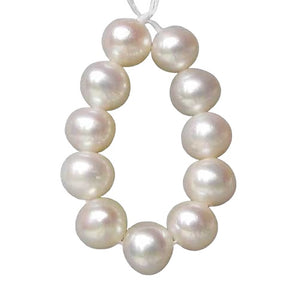 Spectacular Perfect Round Wedding White FW 6-5.5mm Pearl Strand 104504