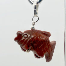 Load image into Gallery viewer, Jasper Koi Fish Pendant Necklace | Semi Precious Stone Jewelry|Silver Pendant - PremiumBead Alternate Image 6

