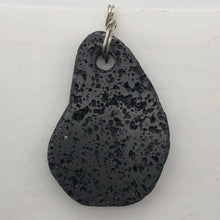 Load image into Gallery viewer, Meteorite Carved Sterling Silver Pendant | 1 Pendant | Black | 2 1/2&quot; Long |
