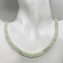 Load image into Gallery viewer, Rare Gemmy Prehnite Faceted Half-Strand | 6x5 or 4mm | Green | Roundel | 36 bds| - PremiumBead Alternate Image 6

