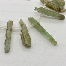 Load image into Gallery viewer, Kyanite Natural Crystal Pendant Bead Strand | 15x4x6 to 32x3x7mm| Green | 40 Bd|

