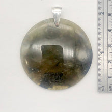 Load image into Gallery viewer, Aurora Borealis! Labradorite Sterling Silver Pendant| 2&quot; Long | Green/Black |
