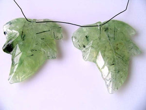 One Bead of Druzy Green Prehnite Leaf Briolette 9885E - PremiumBead Alternate Image 3