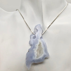 68.5cts Druzy Blue Chalcedony Designer Pendant Bead for Jewelry Making - PremiumBead Alternate Image 8