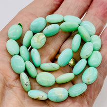 Load image into Gallery viewer, Opal, Peruvian Flat Oval | 20x15x7mm | Green | 14 Bead Half-Strand |
