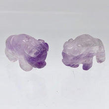 Load image into Gallery viewer, Prosperity Amethyst Hand Carved Bison / Buffalo Figurine | 21x11x8mm | Purple - PremiumBead Alternate Image 10
