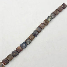 Load image into Gallery viewer, Faceted Pietersite Bead Strand! |12x12x5mm | red-brown | Square | 33 beads | - PremiumBead Alternate Image 6
