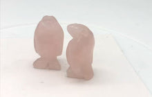Load and play video in Gallery viewer, Darling 2 Rose Quartz Carved Penguin Beads | 21x12x11mm | Pink
