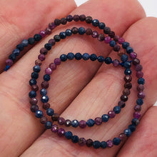 Load image into Gallery viewer, Sapphire Faceted Half-Strand Round | 2 mm | Blue/Red/Pink | 105 Beads |
