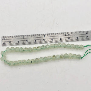 Rare Gemmy Prehnite Faceted Strand | 6x5 to 6x4mm | Green | Roundel | 78 bds | - PremiumBead Alternate Image 9