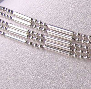 Italian Silver 5 Waterfall Chain 18" Necklace 10073B - PremiumBead Alternate Image 3