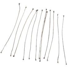 Load image into Gallery viewer, 12 Handmade Sterling Silver 24 Gauge Double Headed Headpins 10336
