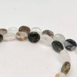 Opal in Quartz 12mm Coin Beads 9341 - PremiumBead Primary Image 1